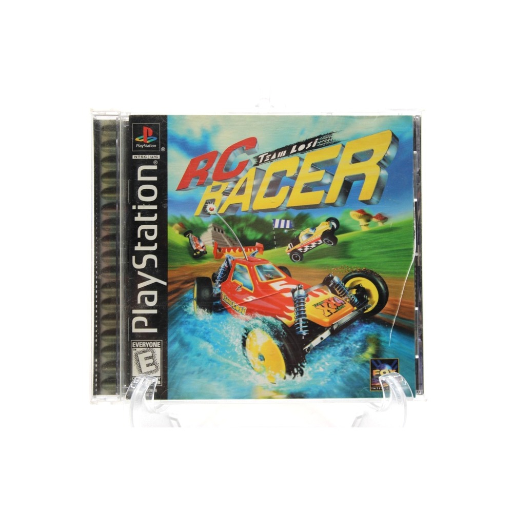 PS1 Team Losi RC Racer (Sony PlayStation 1, 1998) w/ Manual, Black Label - Picture 2 of 9